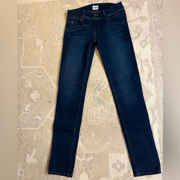 NEW Hudson Jeans Dark Blue Collin Skinny Jeans size 27 - Picture 2 of 11
